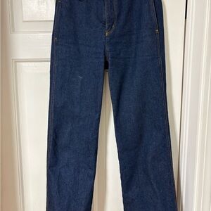 LOFT Women's Dark Blue Flare Jeans
